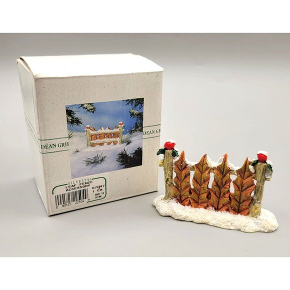Charming Tails Leaf Fence Accessory Christmas Winter Retired 87/947 - Picture 7 of 8